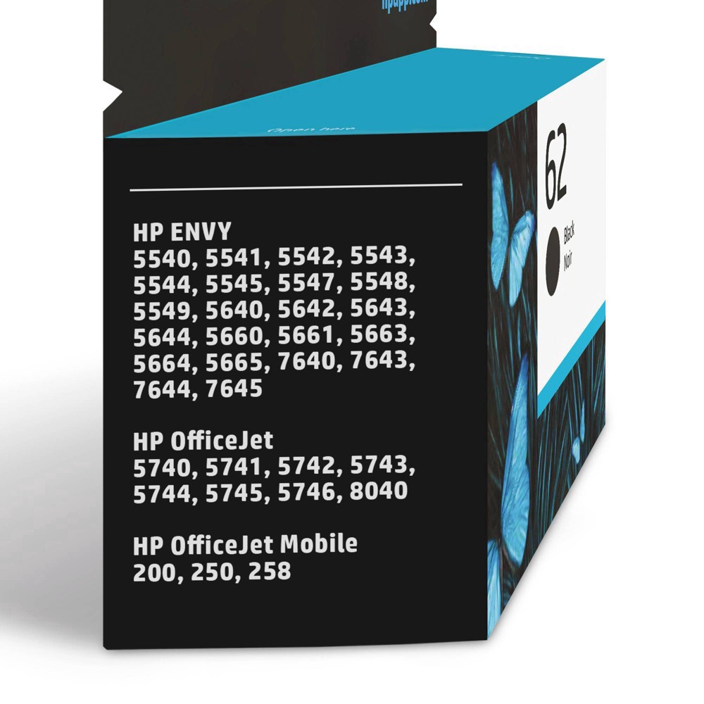 slide 5 of 36, HP Inc. 62 Ink Series - Black Ink Cartridge, 1 ct