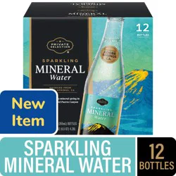 Private Selection Sparkling Mineral Water, 12 ct / 12 fl oz