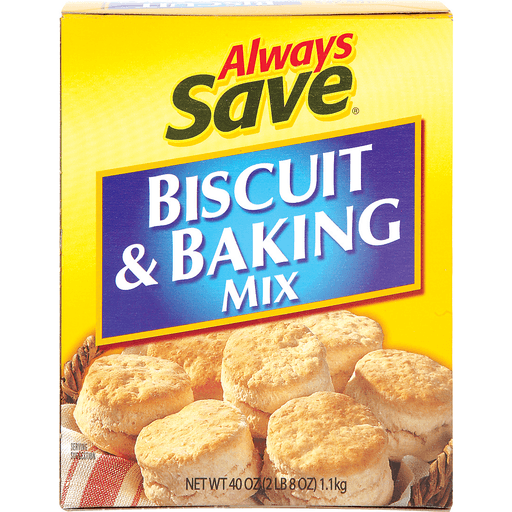 slide 1 of 1, Always Save Biscuit Mix, 40 oz