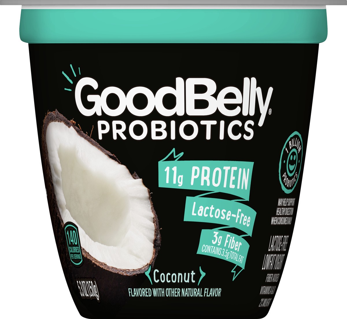 slide 2 of 11, GoodBelly Probiotics Lactose Free Low Fat Coconut Yogurt 5.3 oz, 5.3 oz