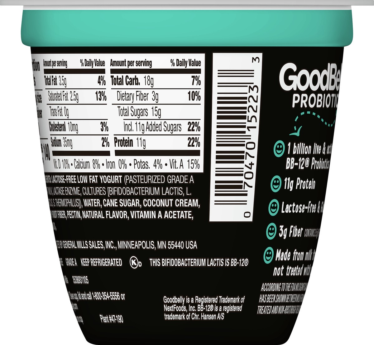 slide 9 of 11, GoodBelly Probiotics Lactose Free Low Fat Coconut Yogurt 5.3 oz, 5.3 oz