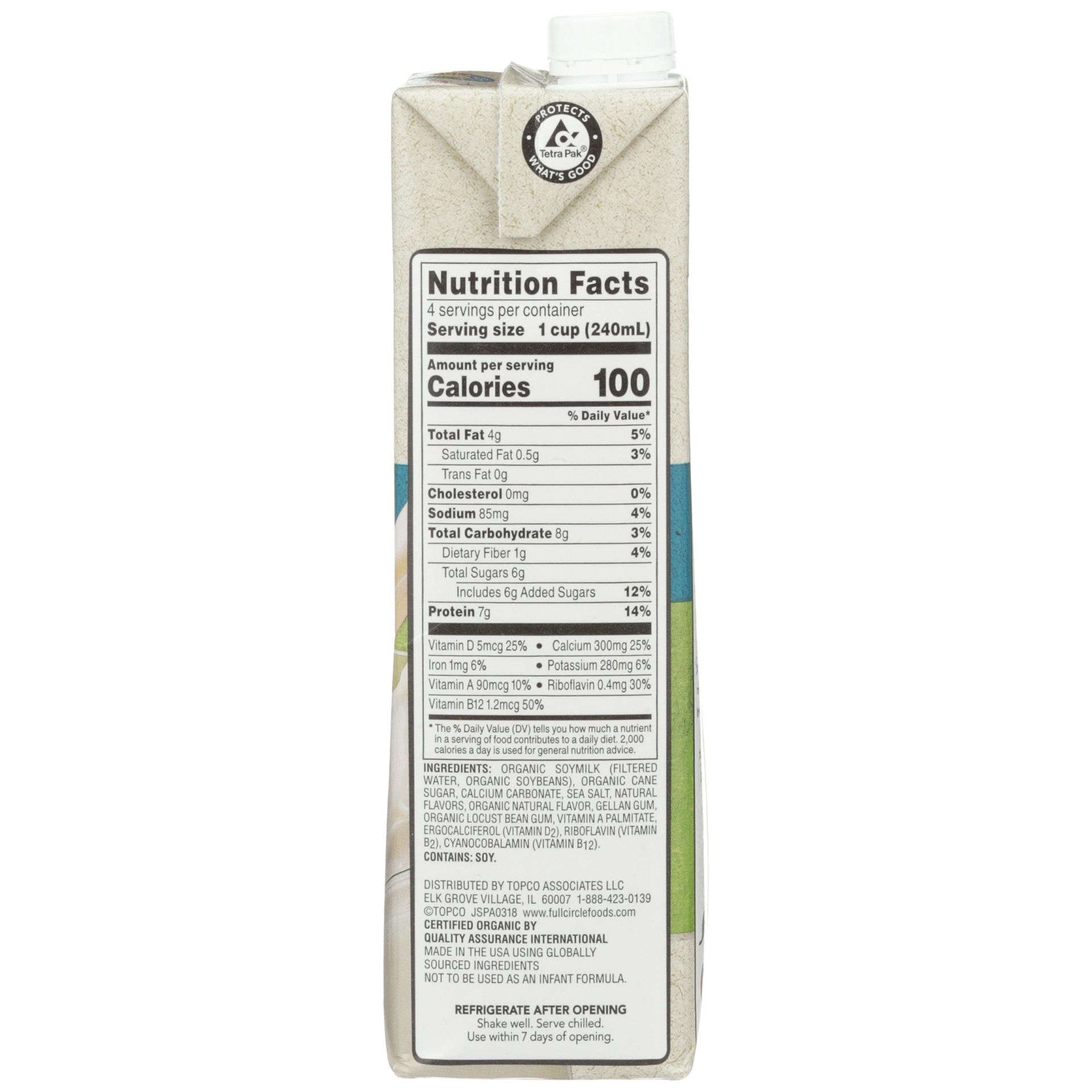 slide 2 of 6, Full Circle Market Organic Original Soy Non-Dairy Beverage 32 fl oz, 32 fl oz