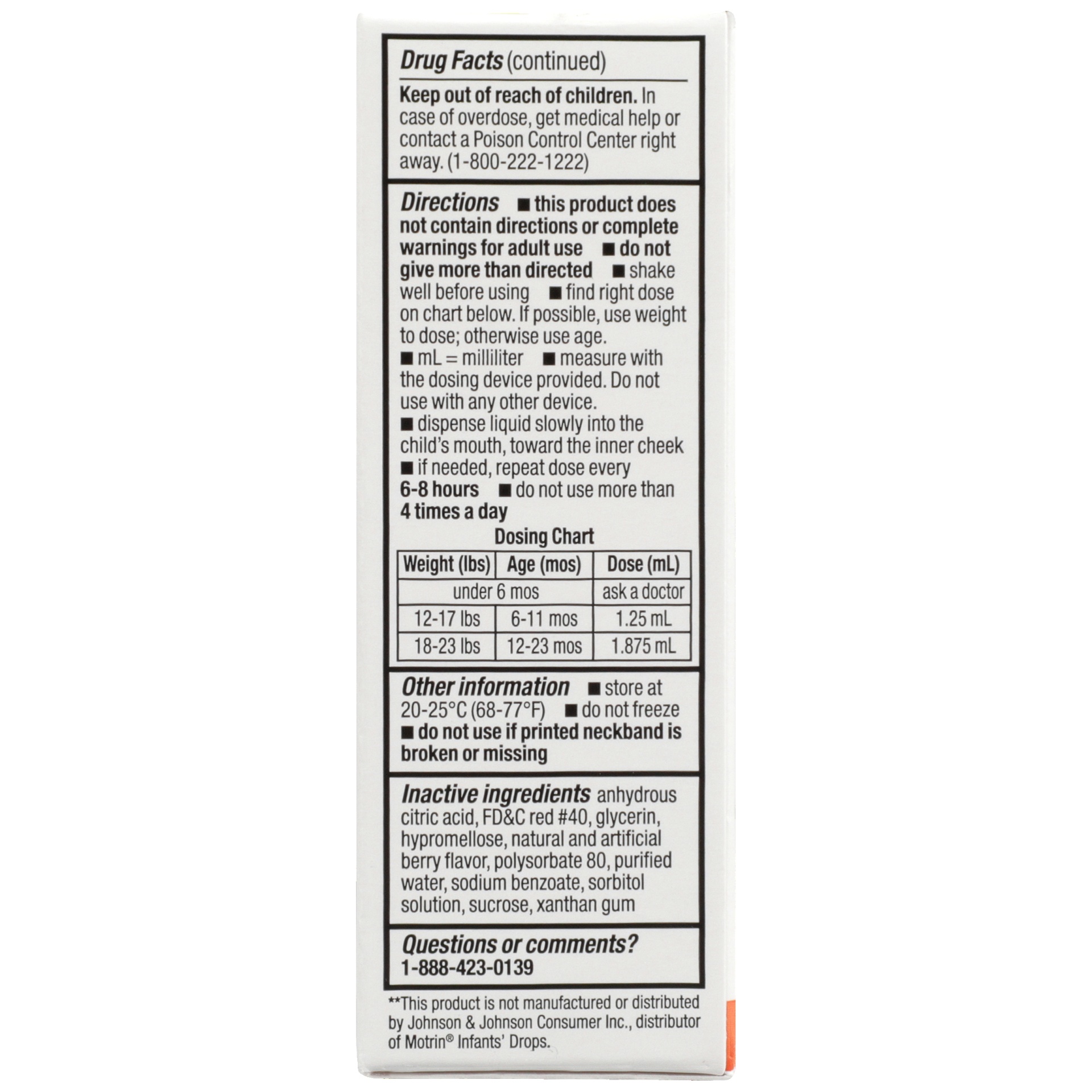 slide 6 of 6, TopCare Health Infant's Berry Flavor Ibuprofen 0.5 fl oz, 0.5 oz