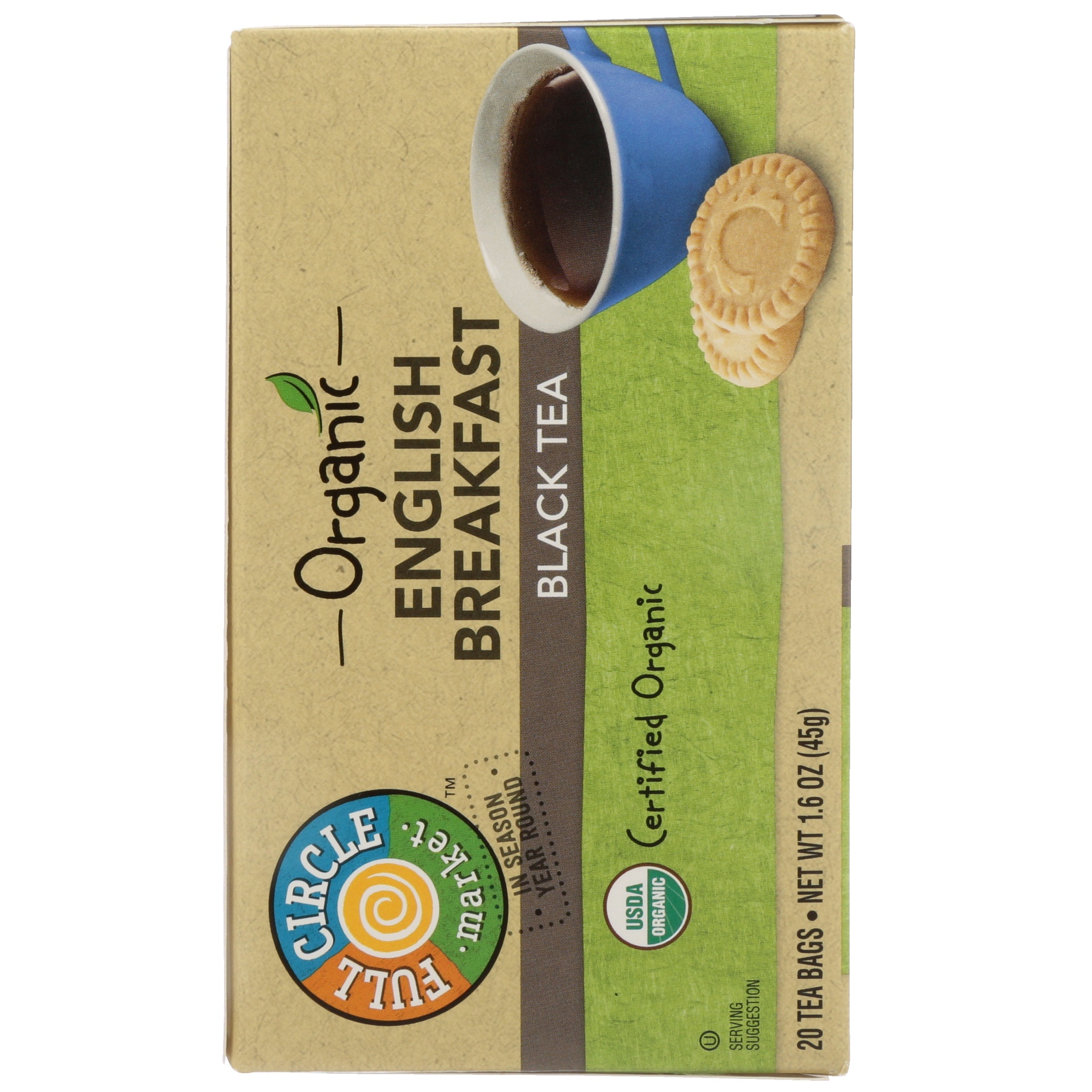 slide 5 of 6, Full Circle Market English Breakfast Black Tea Bags, 20 ct; 1.6 oz