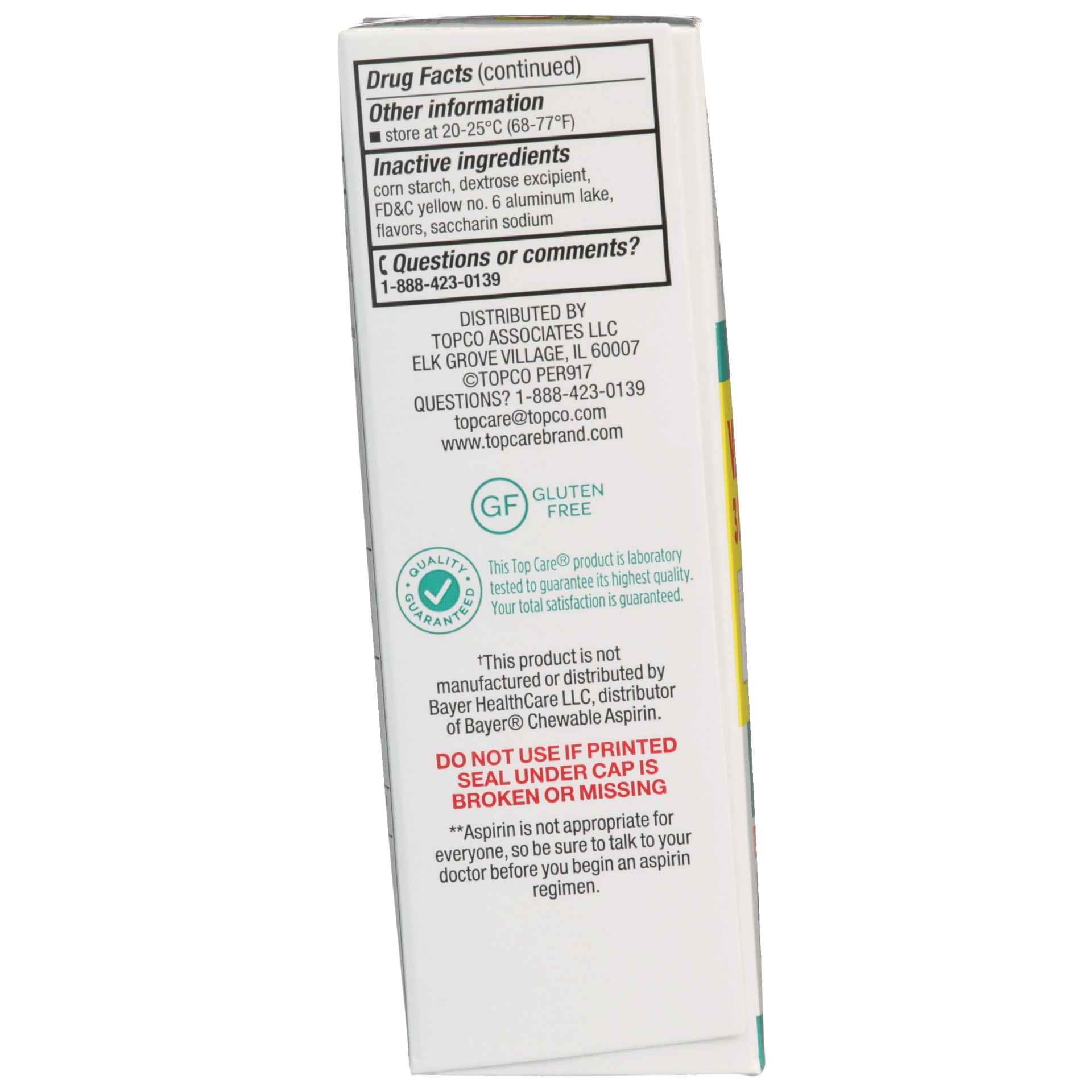 slide 2 of 6, Topcare Aspirin Orange, 3 ct