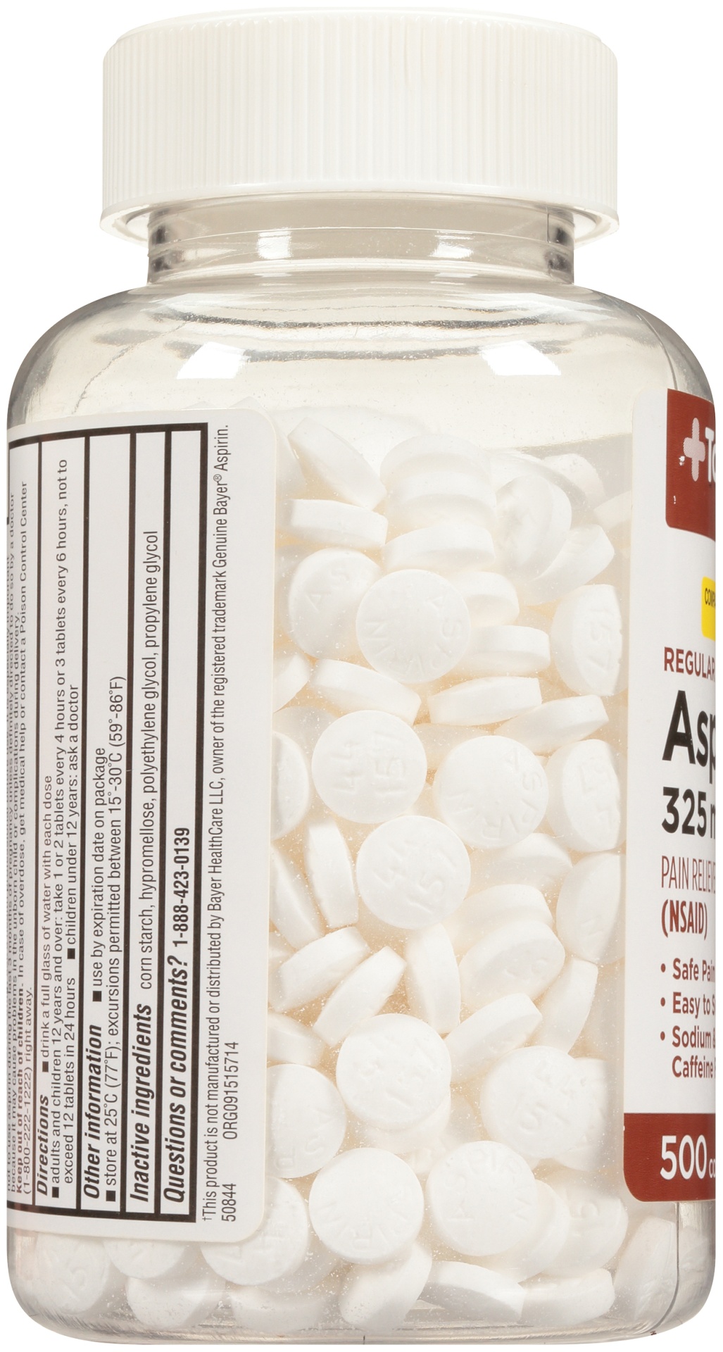 slide 5 of 6, TopCare TOP CARE Topcare Aspirin, Coated, Regular Strength, 500 ct