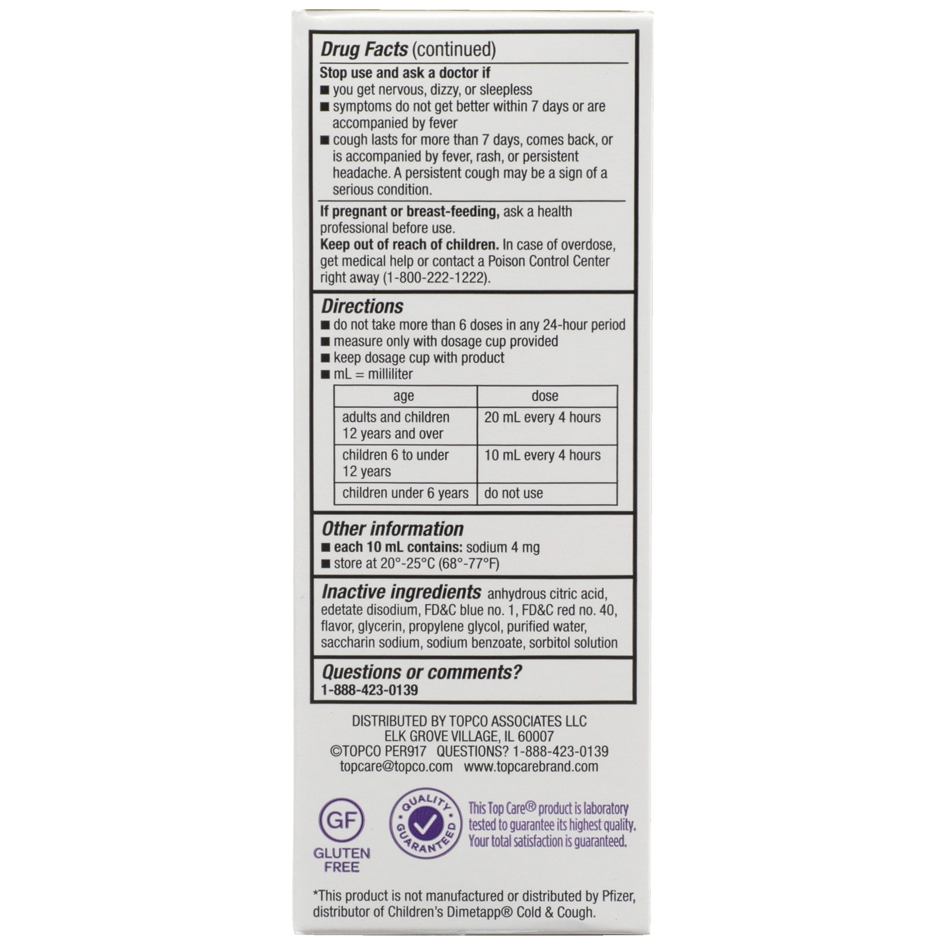 slide 6 of 6, TopCare Health Children's Grape Flavor Cold & Cough 4 fl oz, 4 fl oz