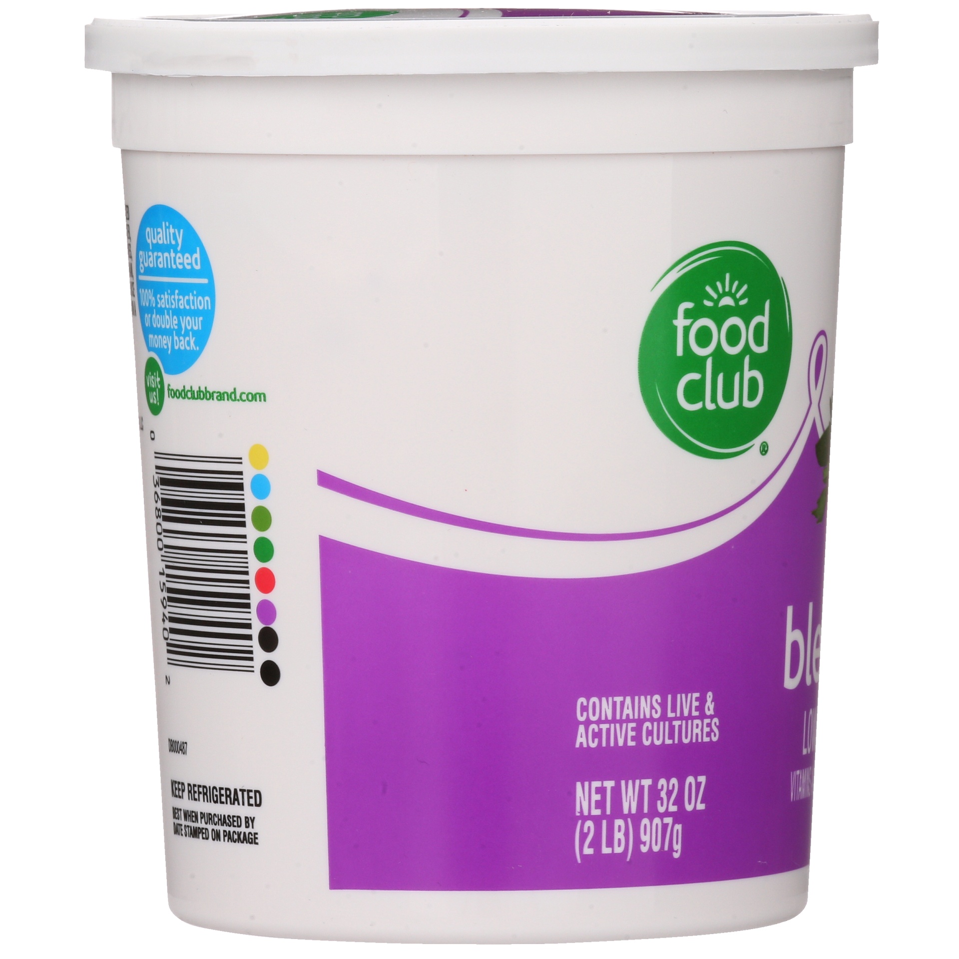 slide 6 of 6, Food Club Low Fat Blended Yogurt Strawberry, 32 oz