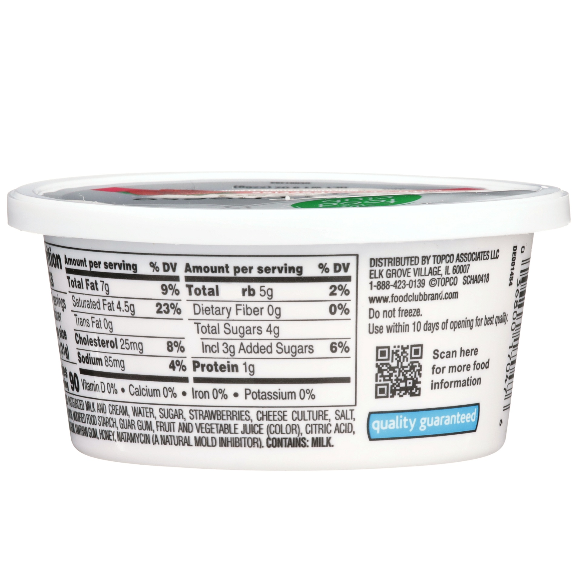 slide 4 of 6, Food Club Strawberry Soft Cream Cheese Cup, 2 ct; 3.5 oz