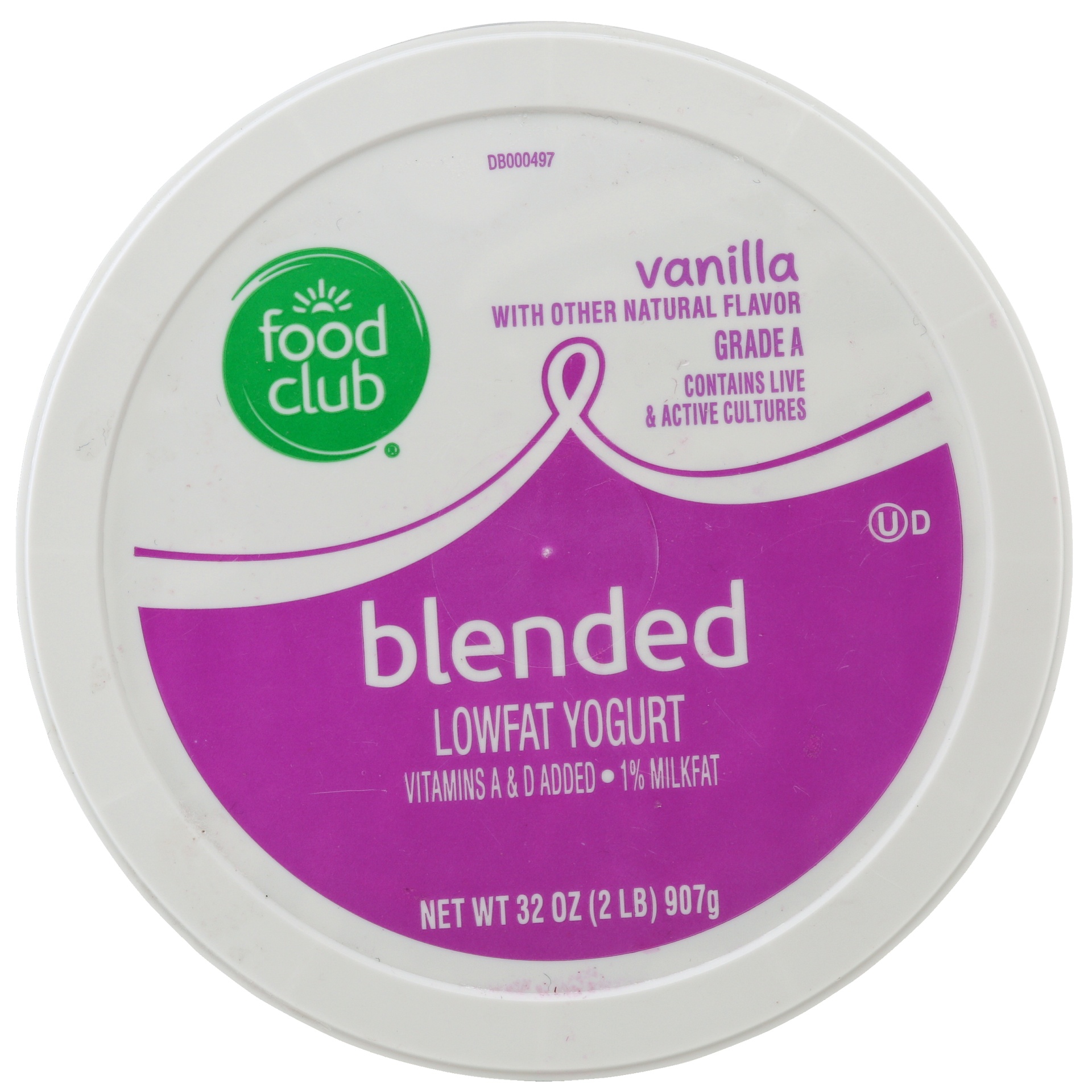 slide 4 of 6, Food Club Low Fat Blended Yogurt - Vanilla, 32 oz