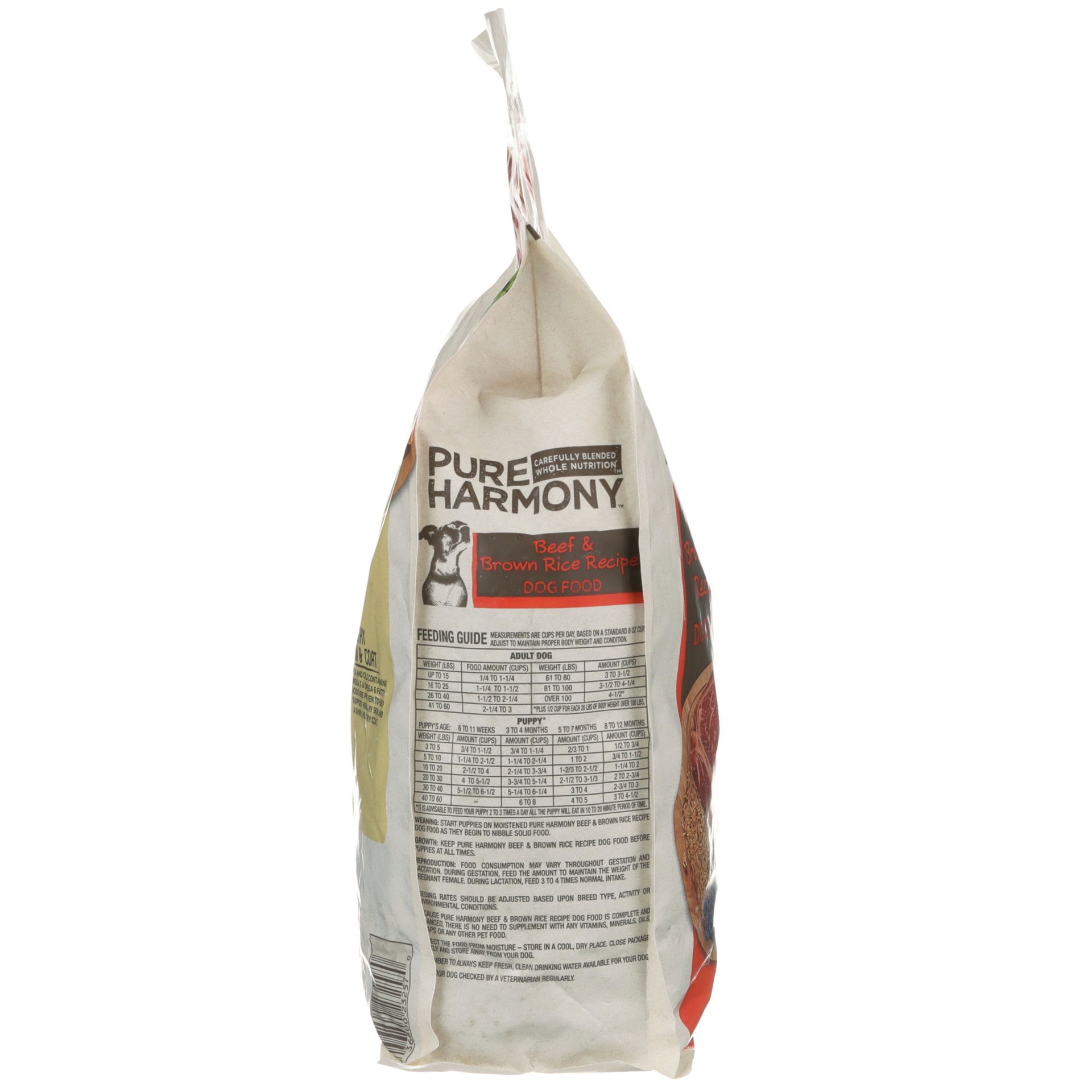 slide 3 of 6, Pure Harmony Super Premium Beef & Brown Rice Recipe Dog Food 4 lb, 4 lb