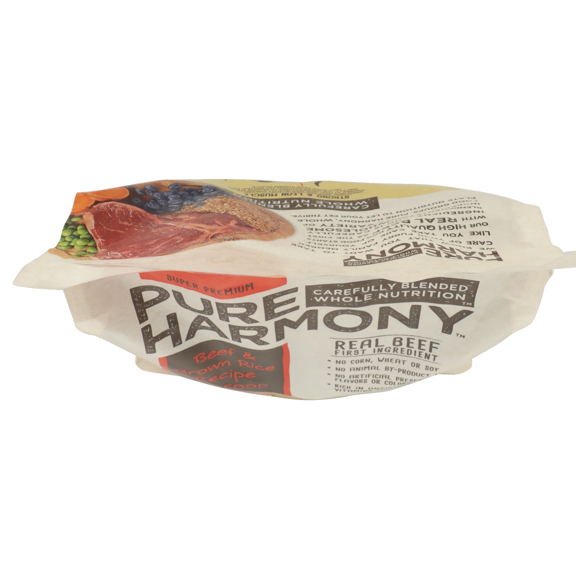 slide 4 of 6, Pure Harmony Super Premium Beef & Brown Rice Recipe Dog Food 4 lb, 4 lb