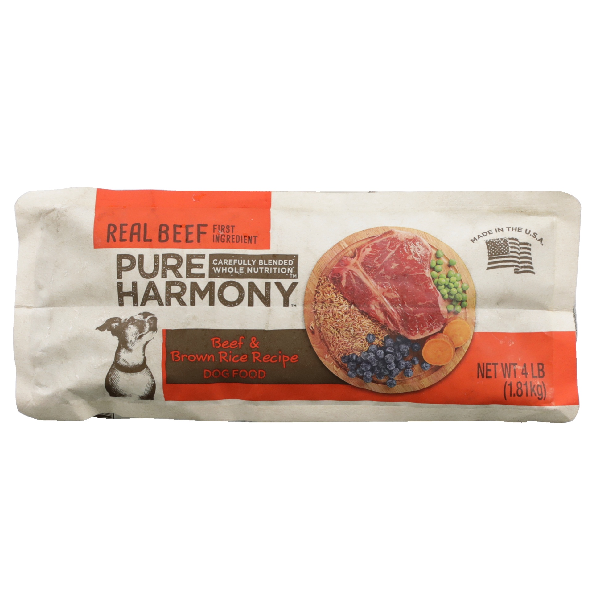 slide 6 of 6, Pure Harmony Super Premium Beef & Brown Rice Recipe Dog Food 4 lb, 4 lb