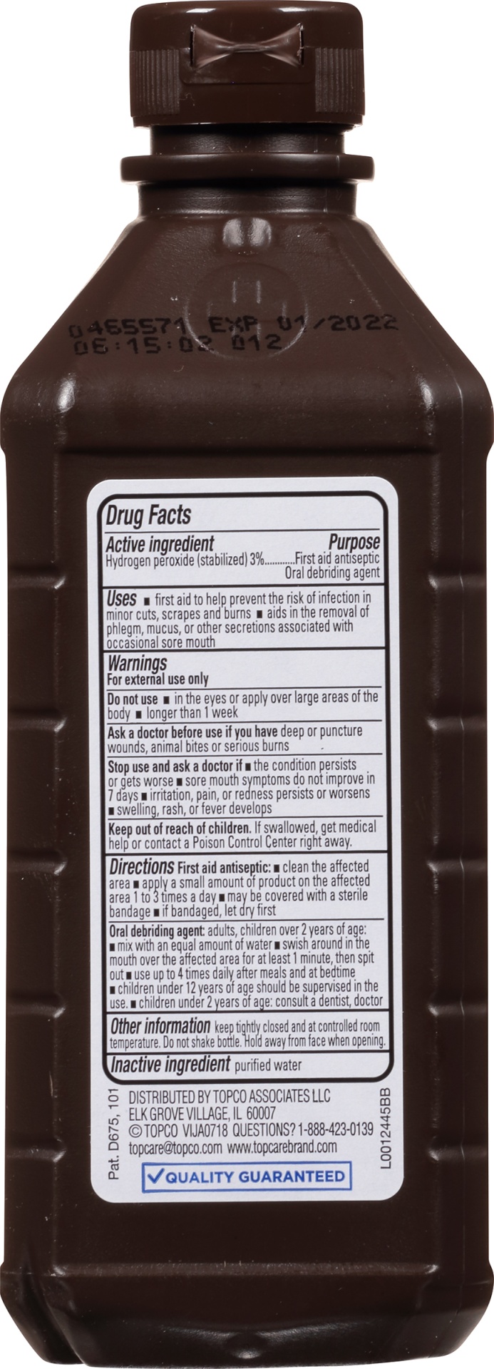 slide 4 of 6, TopCare Health 3% USP Hydrogen Peroxide 16 fl oz, 16 fl oz