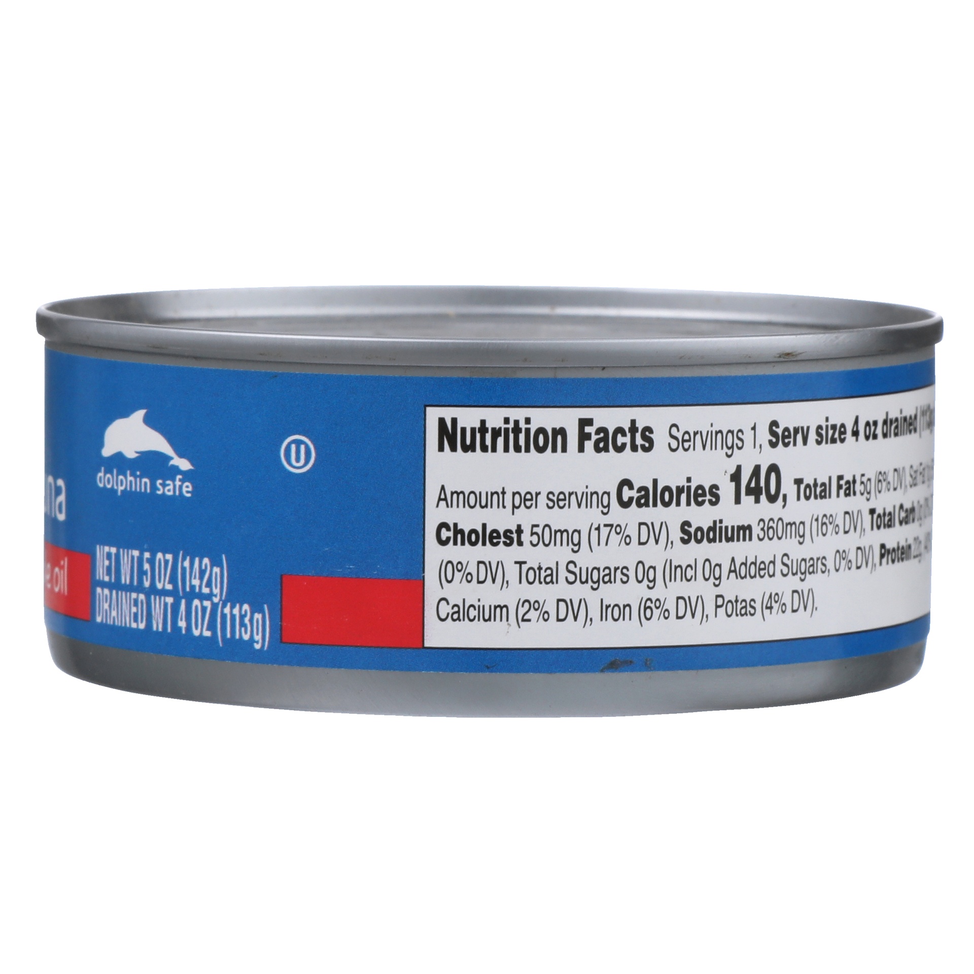 slide 5 of 6, Food Club Chunk Light Tuna In Vegetable Oil, 5 oz