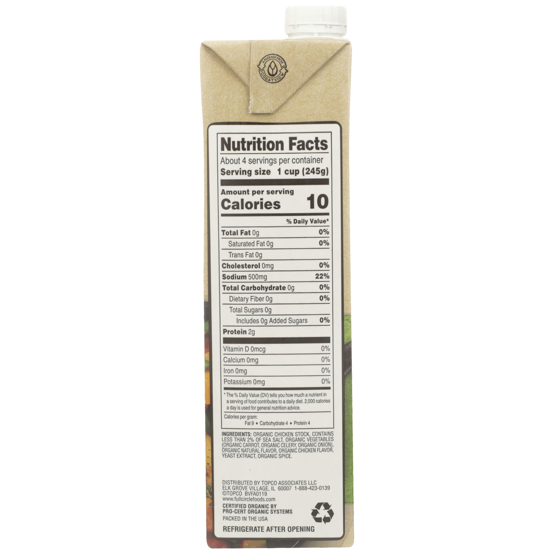 slide 6 of 6, Full Circle Market Organic Chicken Stock for Cooking 32 oz, 32 oz