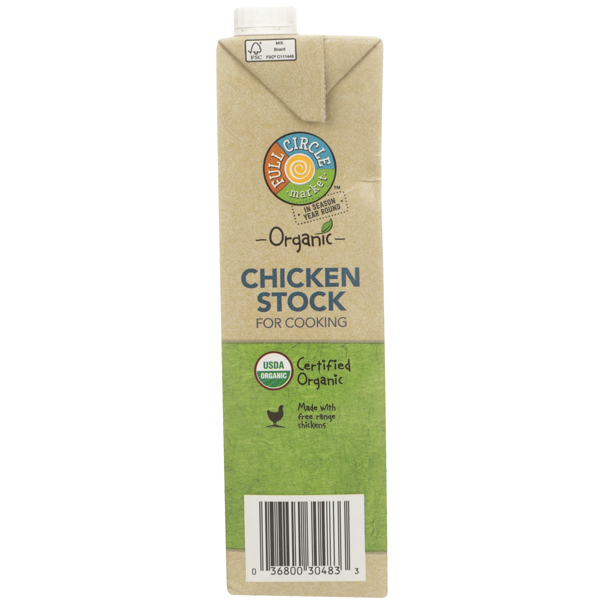 slide 2 of 6, Full Circle Market Organic Chicken Stock for Cooking 32 oz, 32 oz