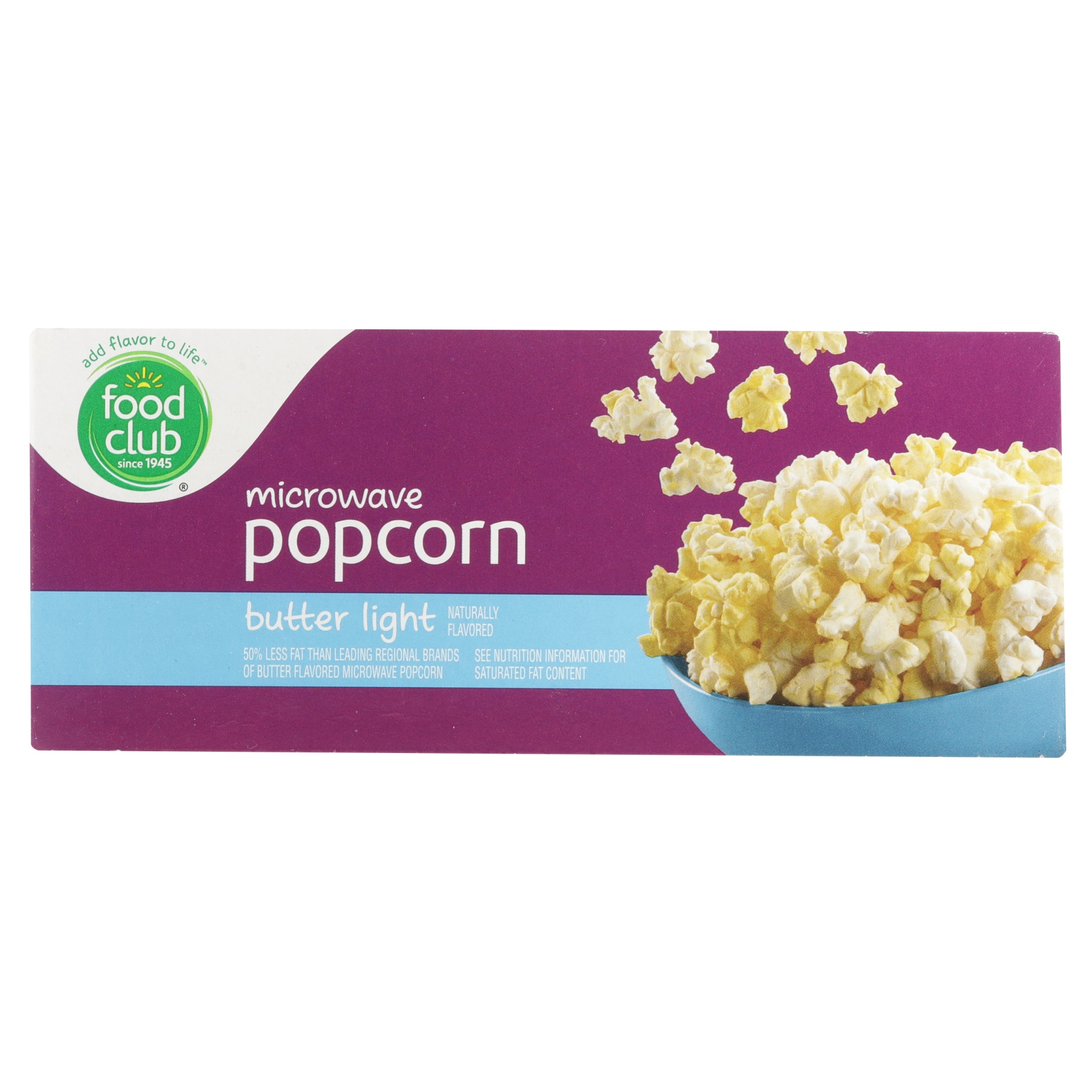 slide 2 of 6, Food Club Microwave Popcorn Light Butter, 3 ct; 2.9 oz