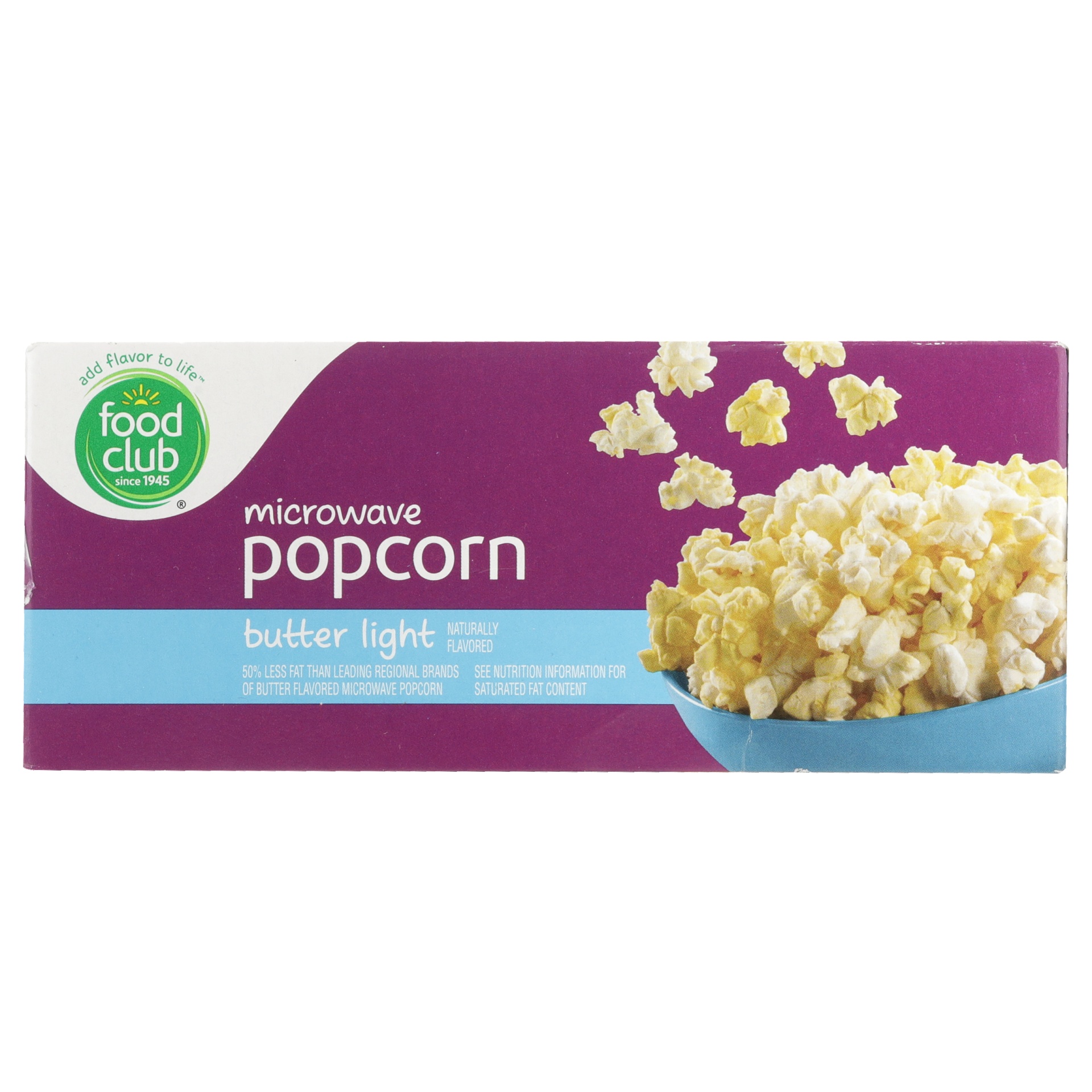 slide 5 of 6, Food Club Microwave Popcorn Light Butter, 3 ct; 2.9 oz