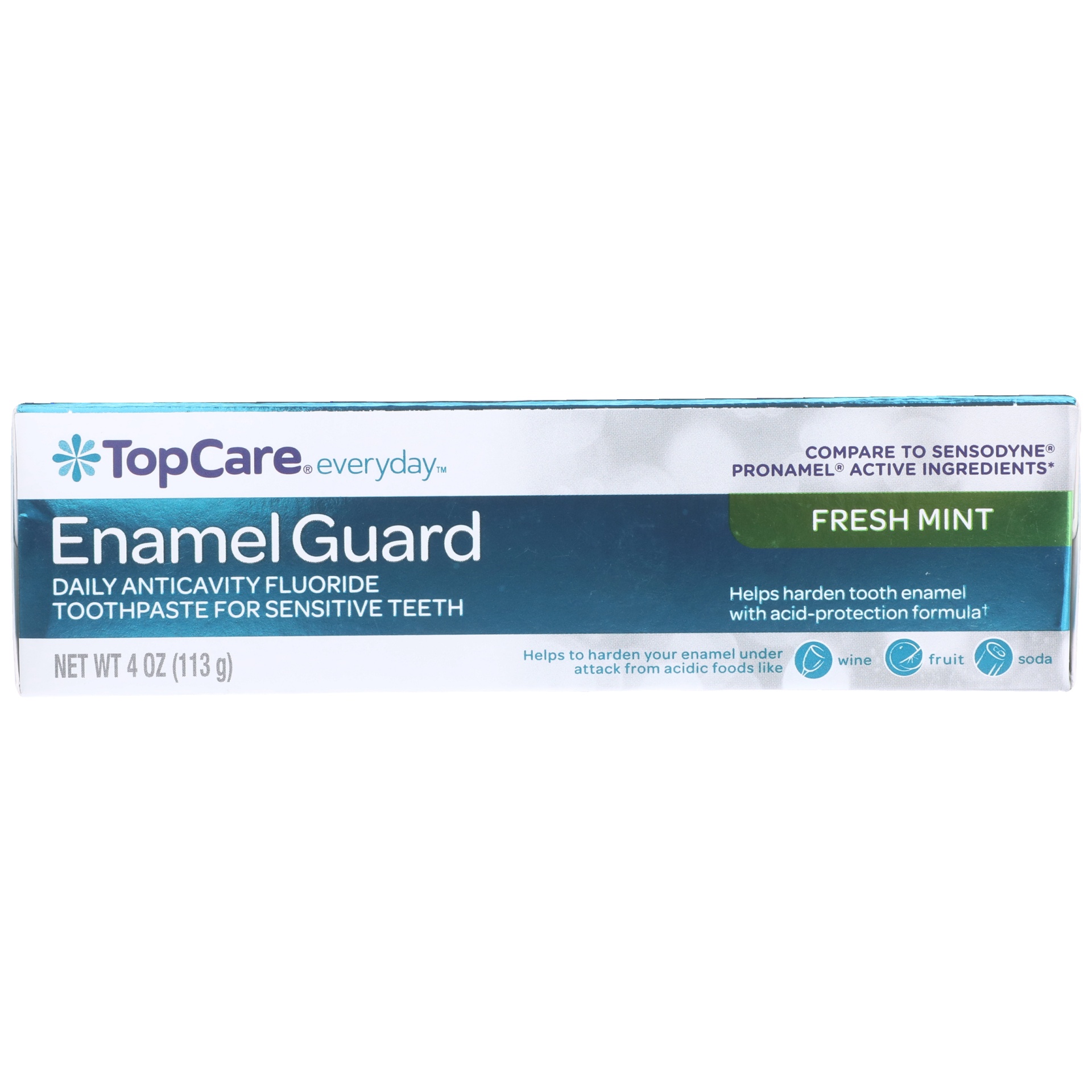 slide 3 of 6, TopCare Toothpaste Fresh Mint Enamel Guard, 4 oz