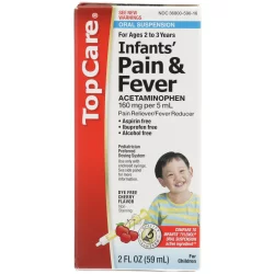 TopCare Health 160 mg Infants' Cherry Flavor Pain & Fever 2 fl oz