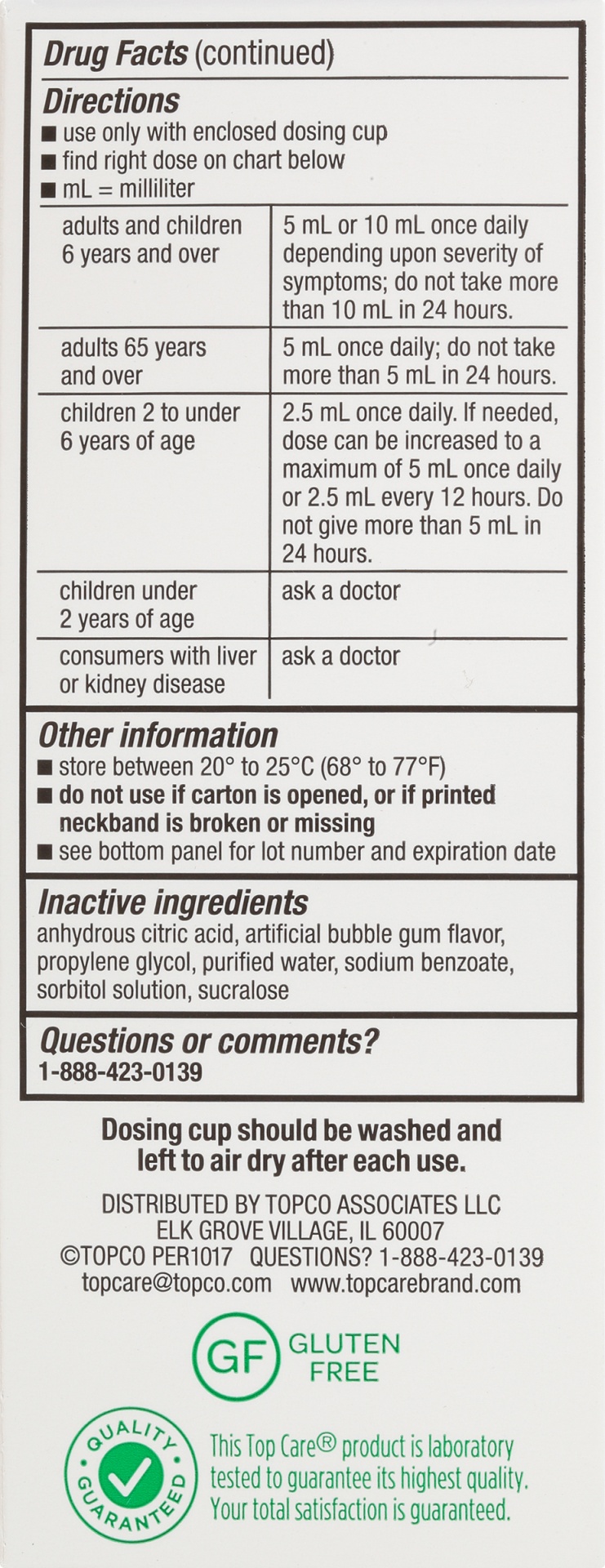 slide 2 of 6, TopCare Health Children's Bubble Gum Flavor Antihistamine 4 fl oz, 4 fl oz