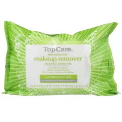 TopCare Alcohol & Oil-Free Makeup Remover Cleansing Towelettes