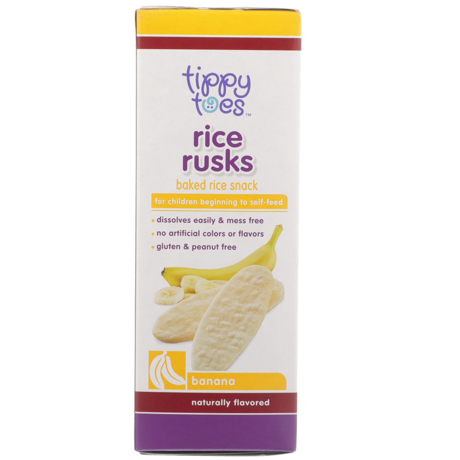 slide 6 of 6, Tippy Toes Toddler Snack Rice Rusk Ba, 1.67 oz