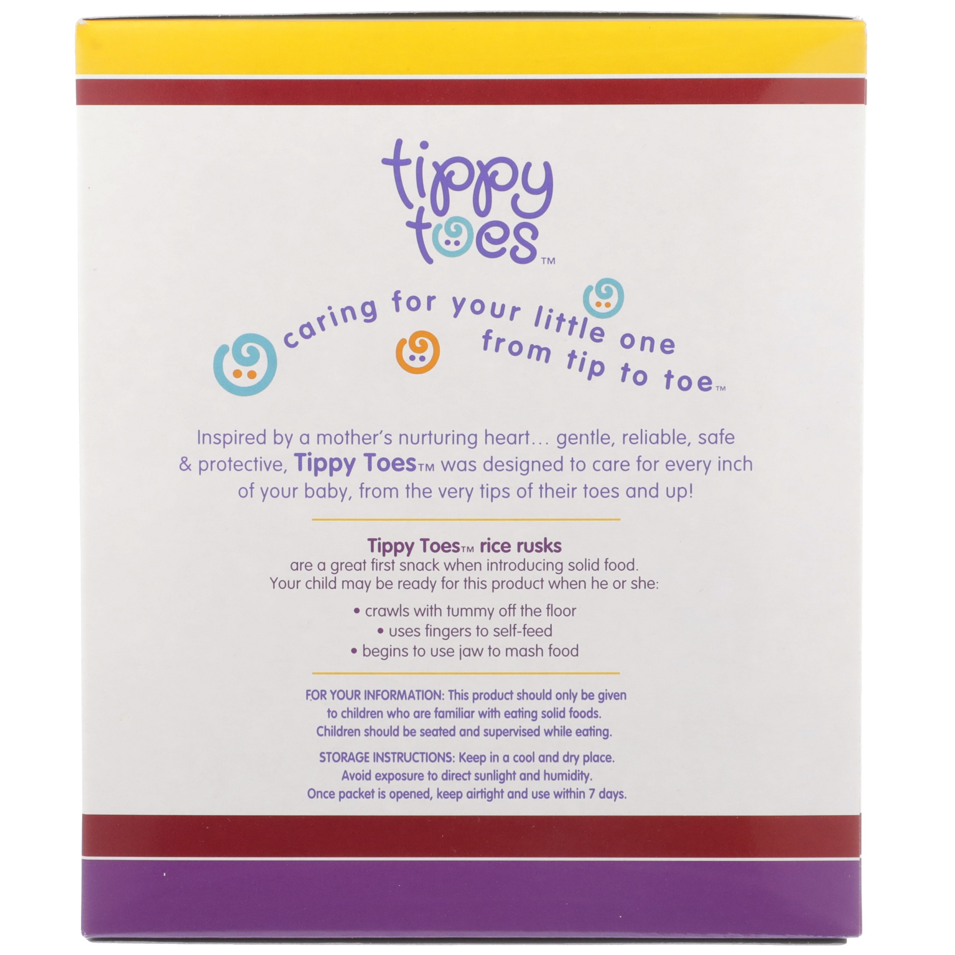 slide 5 of 6, Tippy Toes Toddler Snack Rice Rusk Ba, 1.67 oz