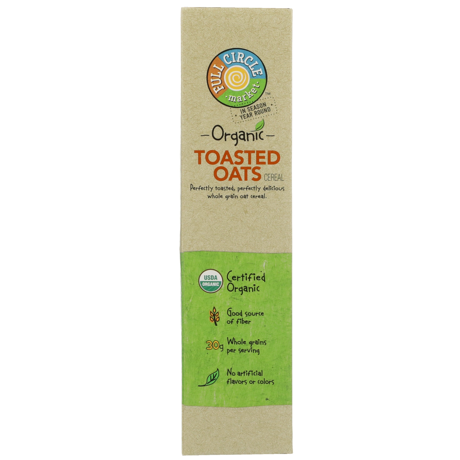 slide 2 of 6, Full Circle Market Organic Toasted Oats Cereal 12 oz, 12 oz