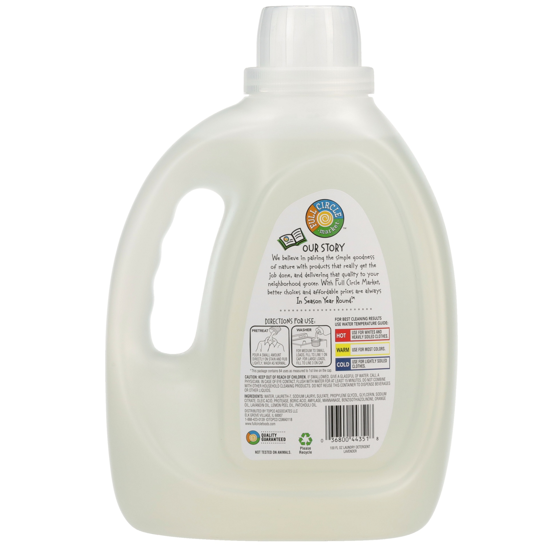 slide 5 of 6, Full Circle Market Lavender Scent Laundry Detergent 100 fl oz, 100 fl oz