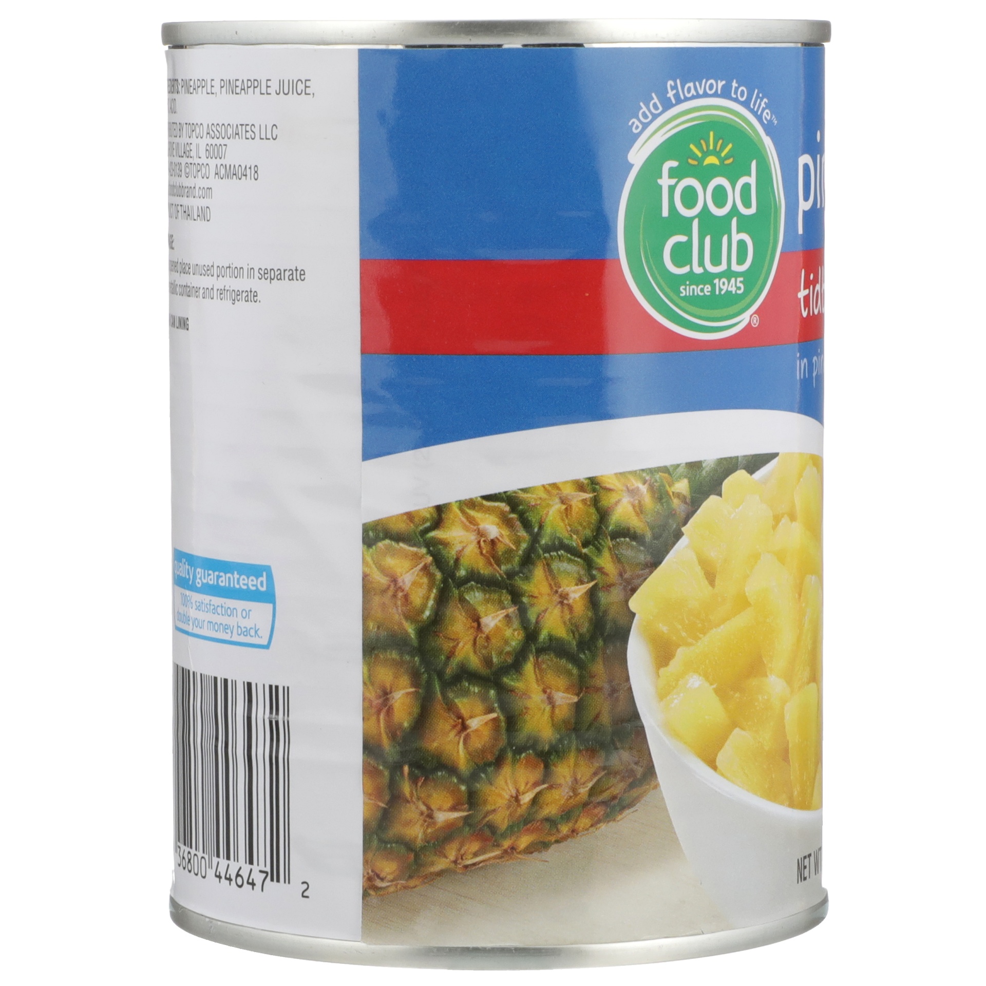 slide 2 of 6, Food Club Pineapple Tidbits in Juice, 20 oz