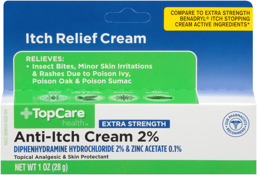 slide 1 of 1, TopCare Top Care Topcare Health Extra Strength Anti-Itch Cream 2%, 1 oz