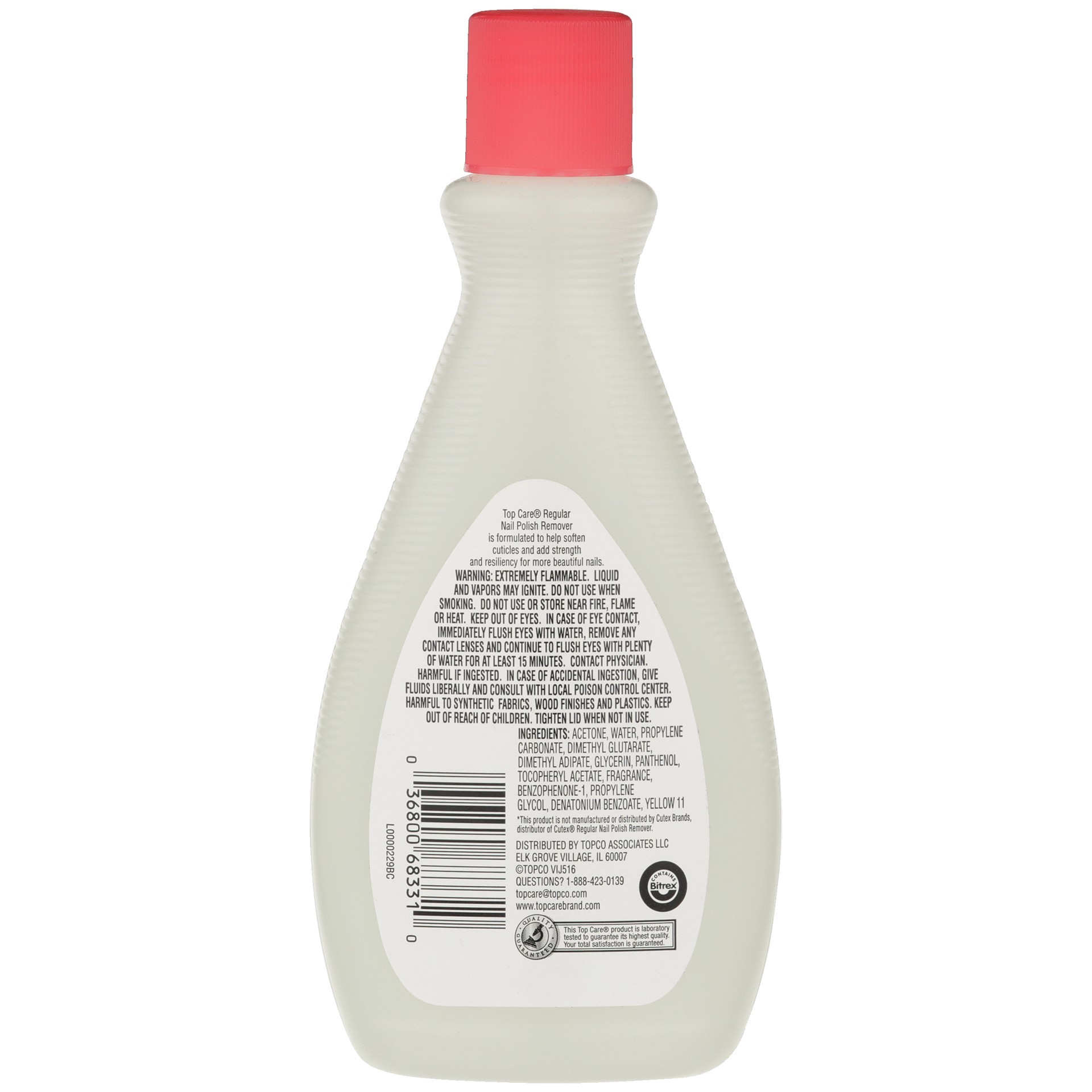 slide 5 of 6, TopCare Nail Polish Remover Non-Acetone, 6 fl oz