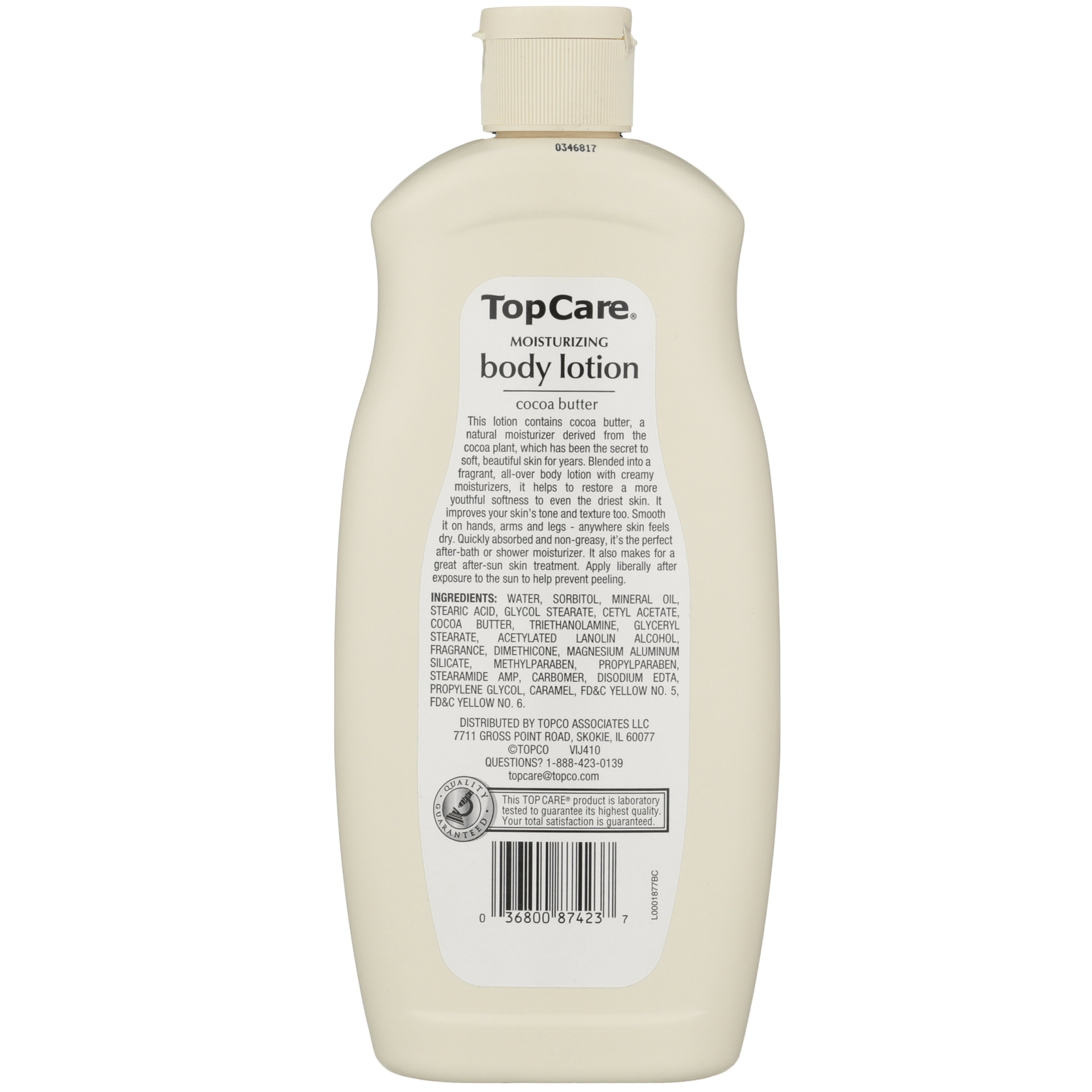 slide 6 of 6, TopCare Cocoa Butter Moisturizing Body Lotion, 16 oz