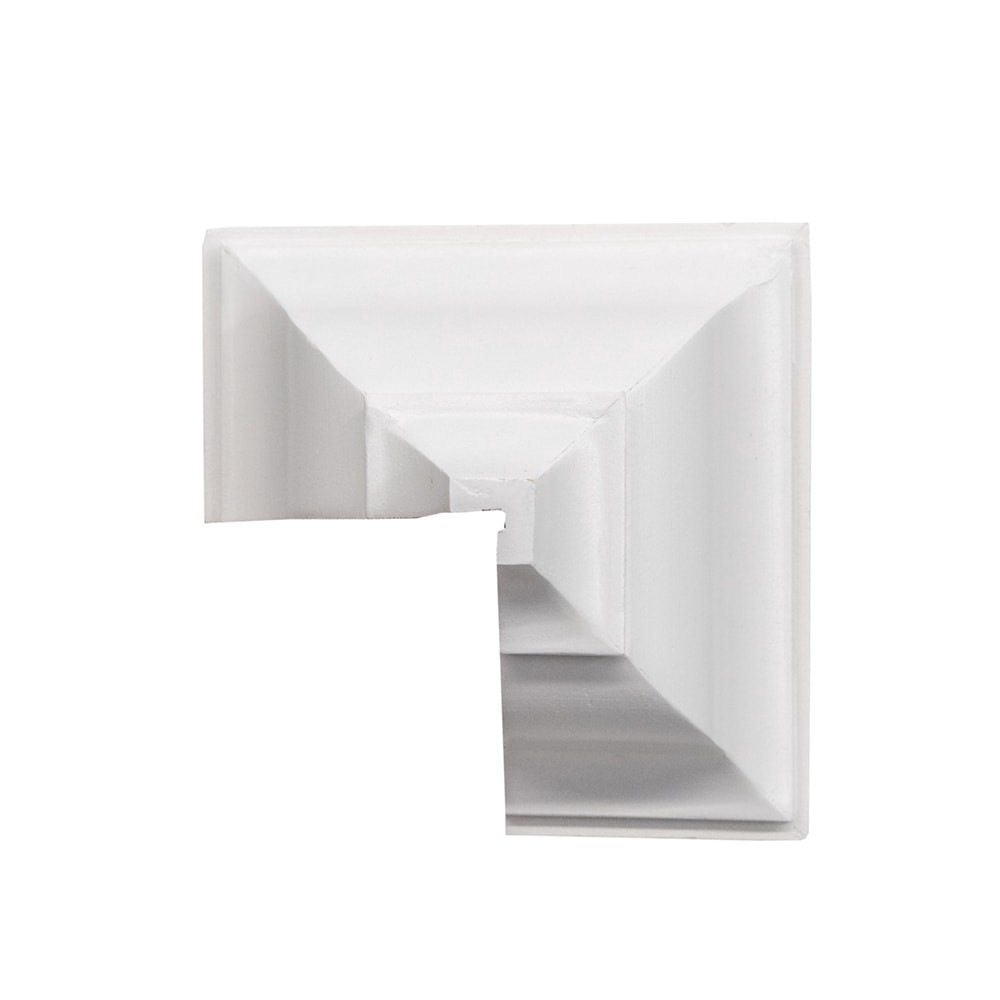 slide 2 of 6, RELIABILT 5-5/8-in x 5-5/8-in Interior Primed 49 and 52 Outside corner Crown Moulding Block, 1 ct