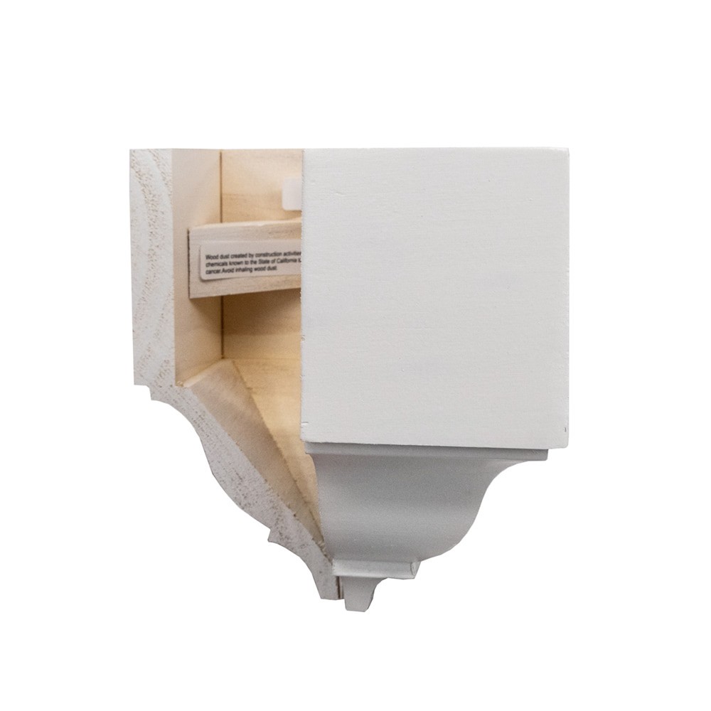 slide 3 of 6, RELIABILT 5-5/8-in x 5-5/8-in Interior Primed 49 and 52 Outside corner Crown Moulding Block, 1 ct