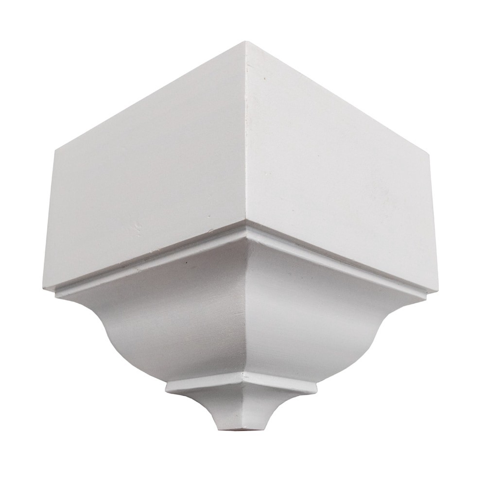slide 1 of 6, RELIABILT 5-5/8-in x 5-5/8-in Interior Primed 49 and 52 Outside corner Crown Moulding Block, 1 ct