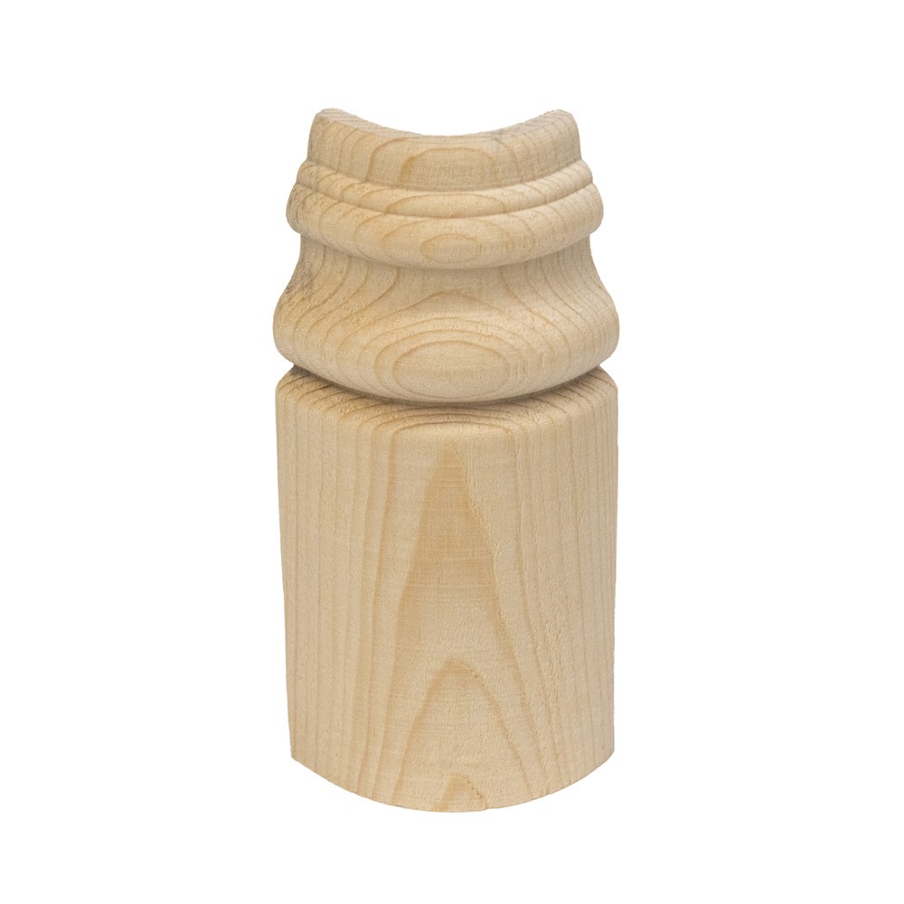 slide 1 of 6, RELIABILT 5-in x 9/16-in Interior Unfinished 3022 Radius corner Baseboard Moulding Block, 1 ct