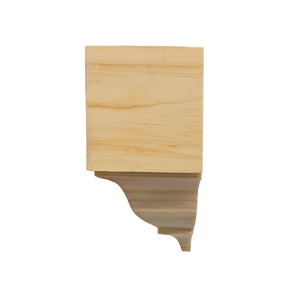 slide 2 of 6, RELIABILT 5-5/8-in x 2-11/16-in Interior Unfinished 49 and 52 Inside corner Crown Moulding Block, 1 ct