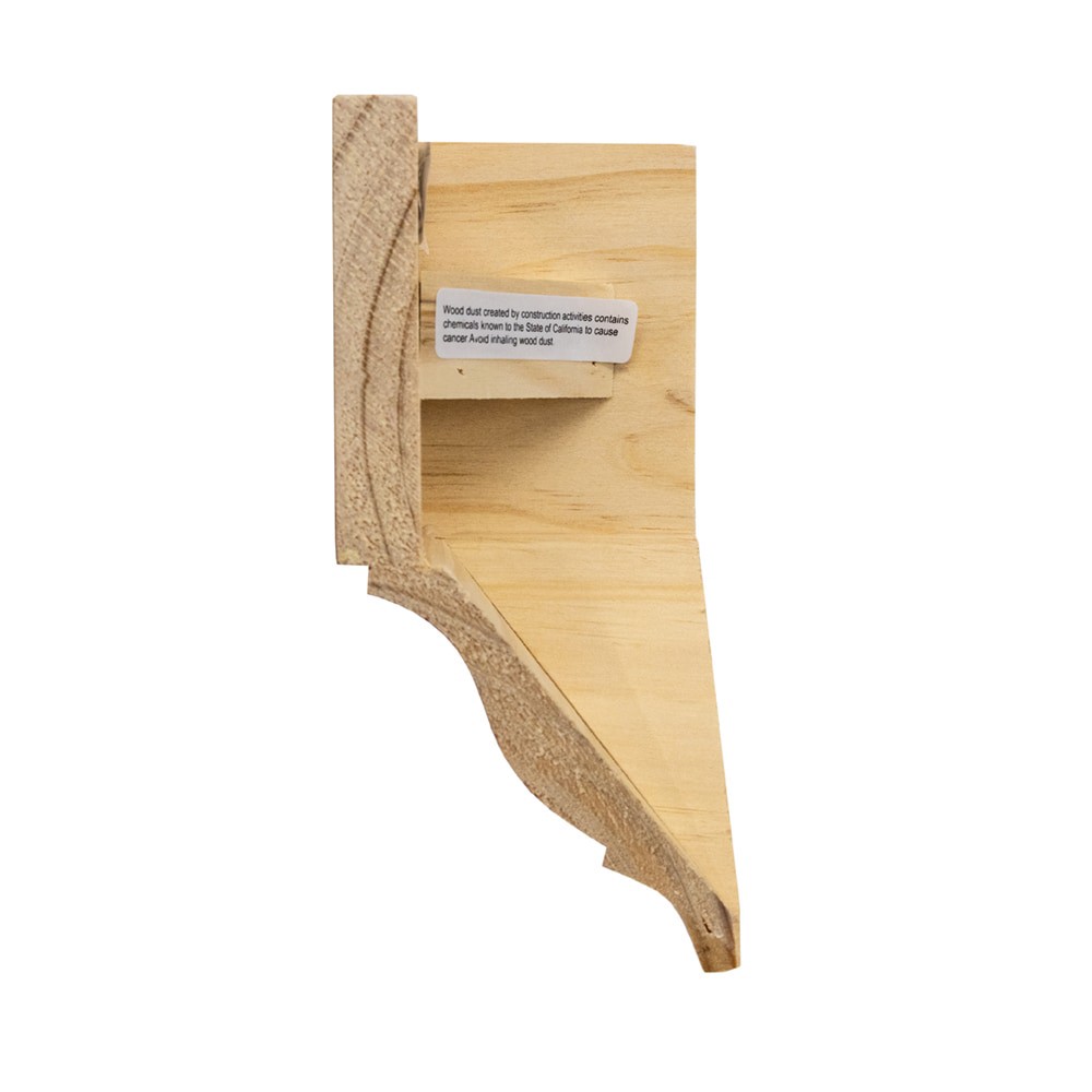 slide 4 of 6, RELIABILT 5-5/8-in x 2-11/16-in Interior Unfinished 49 and 52 Inside corner Crown Moulding Block, 1 ct