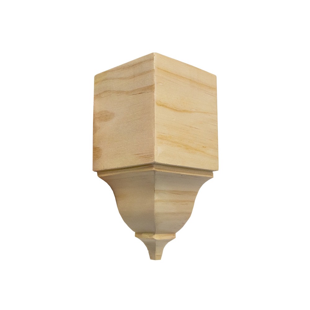 slide 1 of 6, RELIABILT 5-5/8-in x 2-11/16-in Interior Unfinished 49 and 52 Inside corner Crown Moulding Block, 1 ct