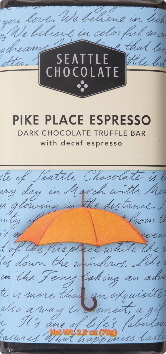 slide 5 of 13, Seattle Chocolate Pike Place Espresso Chocolate Bar - 2.5 Oz, 2.5 oz