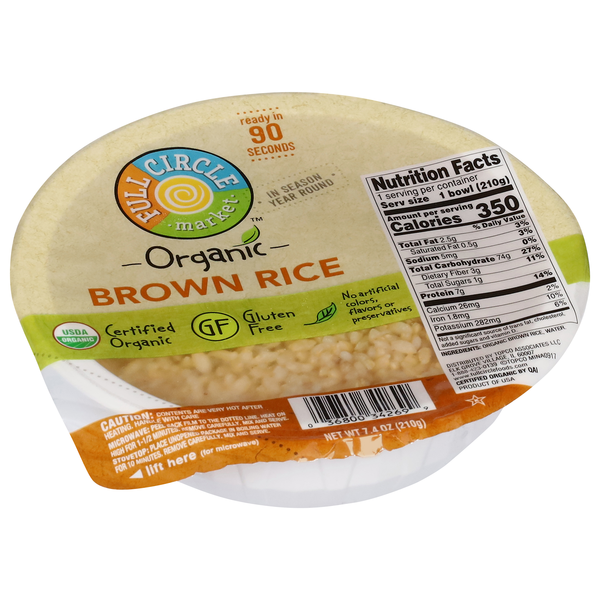 slide 1 of 6, Full Circle Market Organic Brown Rice 7.4 oz, 7.4 oz