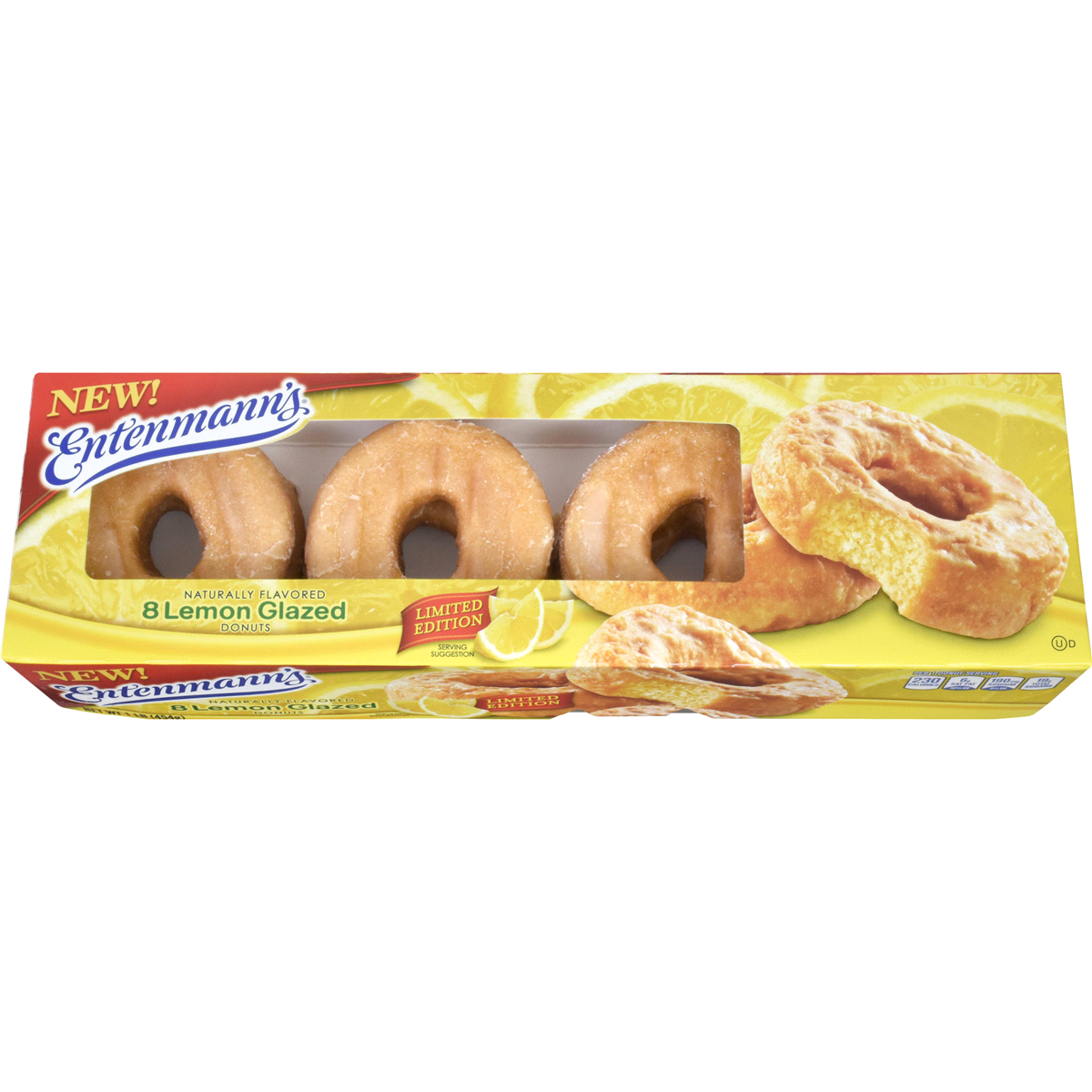 slide 1 of 4, Entenmann's Cinnamon Glazed Donuts, 8 ct; 16 oz