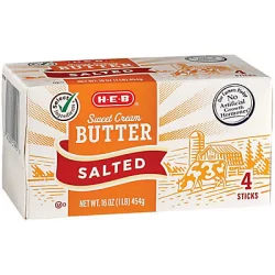 H-E-B Select Ingredients Sweet Cream Salted Butter