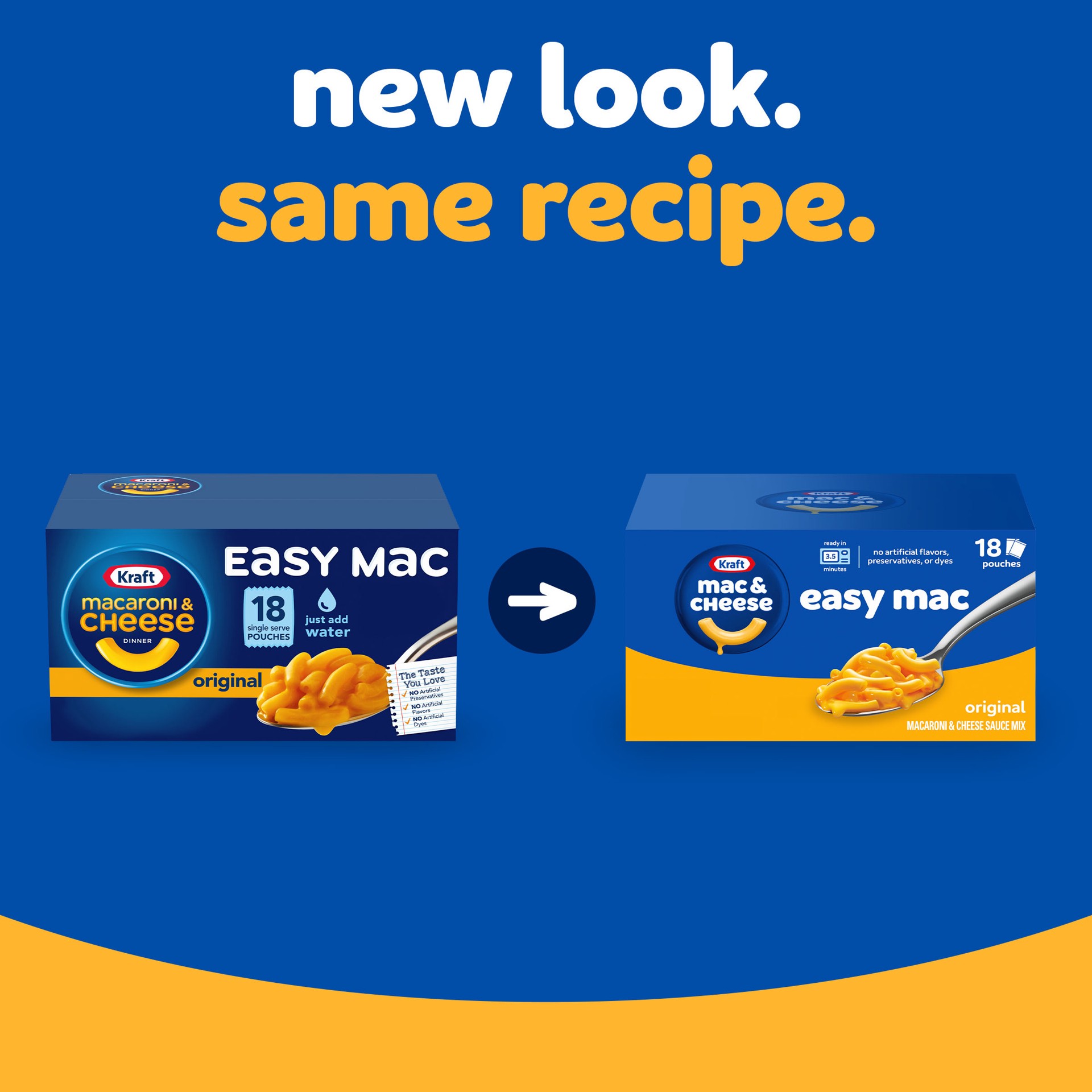 slide 5 of 5, Kraft Easy Mac Original Mac & Cheese Macaroni and Cheese Dinner Microwavable Dinner, 18 ct Packets, 18 PK