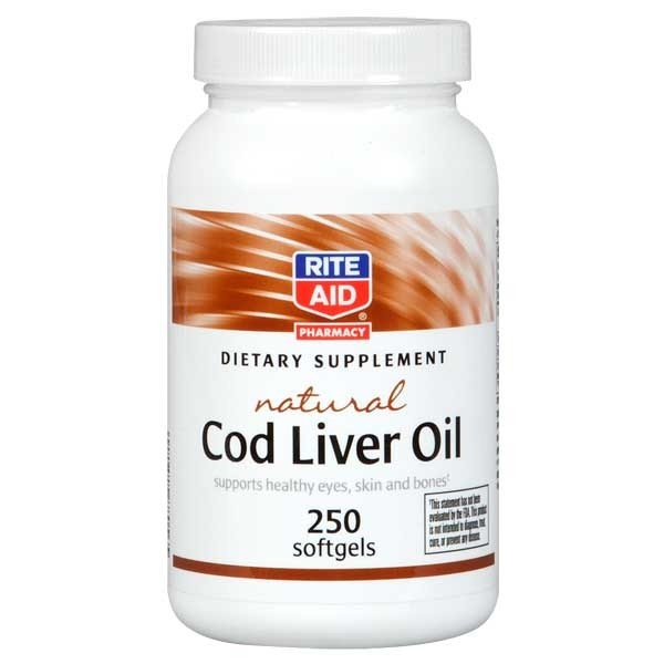 slide 1 of 2, Rite Aid Ra Nat Cod Liver Oil, 250 ct