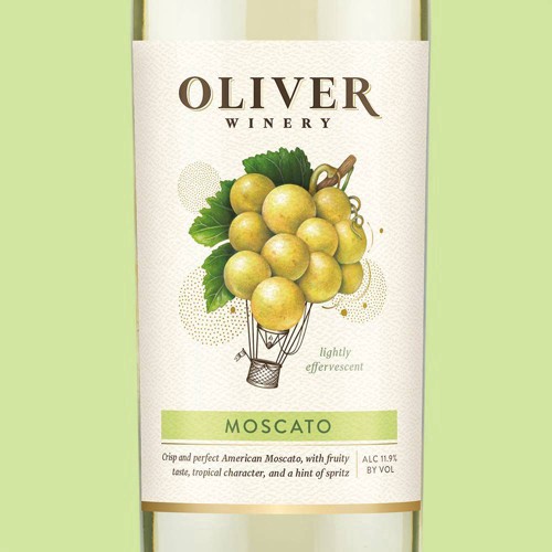 slide 4 of 18, Oliver White Moscato, 750 ml