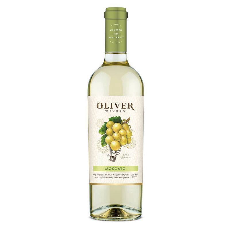 slide 1 of 18, Oliver White Moscato, 750 ml